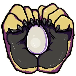 Fuzzy and his Paws! telegram stickers