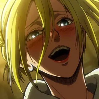 🌚 Annie Leonhart Attack on Titan Anime, Attack on Titan, Annie Leonhart, Blond, Weiblich telegram sticker