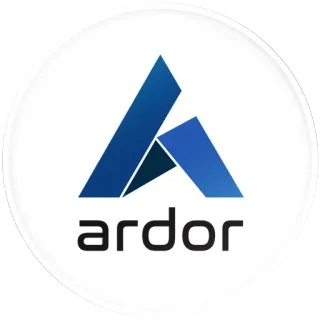 ⚪️ ardor crypto, logo, technology, finance telegram sticker