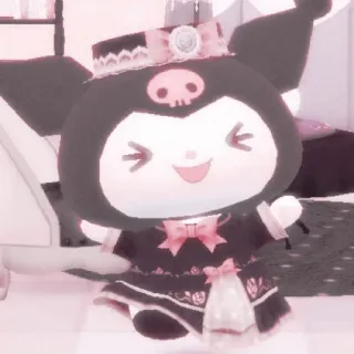 🧬 Kuromi Kuromi, Sanrio, Anime, Kawaii, Lindo, Dibujos animados telegram sticker