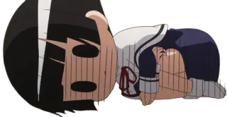 😞 动漫, 哭泣, 悲伤, 角色, 校服 telegram sticker