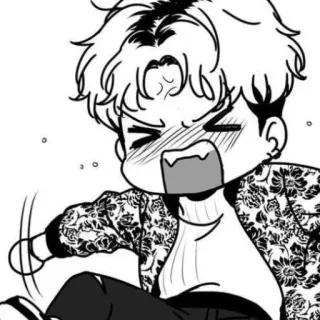 😡 アニメ, マンガ, 漫画, ステッカー, キャラクター, 表情, 感情 telegram sticker