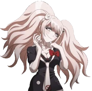 🙃 Junko Enoshima Danganronpa Anime, Junko Enoshima, Danganronpa, Bösewicht, Verzweiflung whatsapp sticker