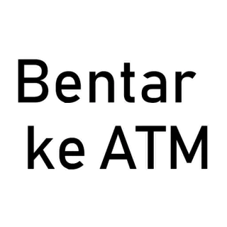 😌 Bentar keATM atm, text, indonesian telegram sticker