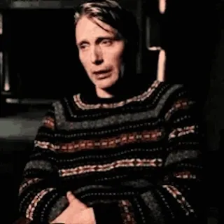 🥶 Mads Mikkelsen, aktor, portret, celebryta telegram sticker