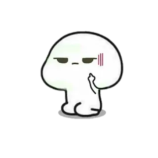 🖕 Cartone animato, Offensivo, Dito medio, Ferito, Arrabbiato telegram sticker