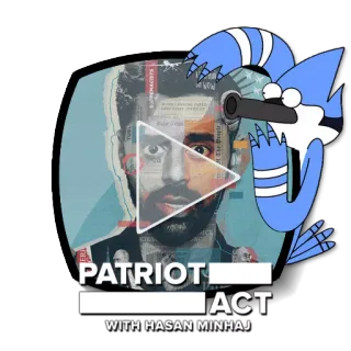▶️ Hasan Minhaj Patriot Act with Hasan Minhaj PATRIOT ACT
WITH HASAN MINHAJ 정치, 정부, 뉴스, 하산 미나즈, 애국자법, 토크쇼 telegram sticker