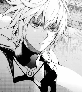 😮 Mikaela Hyakuya Owari no Seraph Anime, Mangá, Vampiro, Owari no Seraph, Mikaela Hyakuya telegram sticker