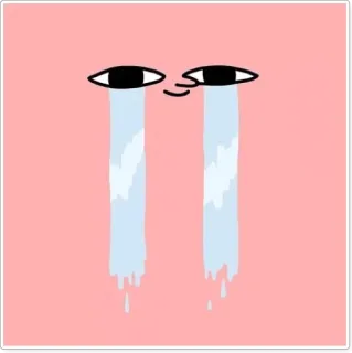 😭 piangere, triste, lacrime, faccia, cartone animato, emozioni telegram sticker