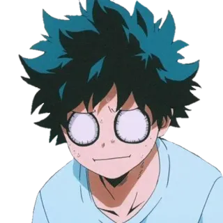 😱 Izuku Midoriya My Hero Academia Anime, Manga, Lustig, Izuku Midoriya, My Hero Academia whatsapp sticker
