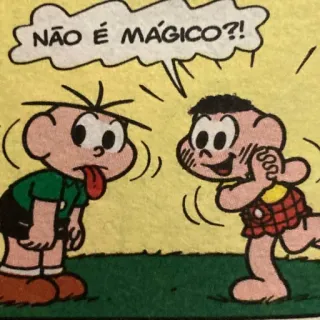 🤩 NÃO É MÁGICO?! Kartun, Lidah, Balon ucapan, Magis telegram sticker