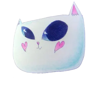 😺 cat, kitten, animal, sticker, cute, kawaii, heart, pet telegram sticker
