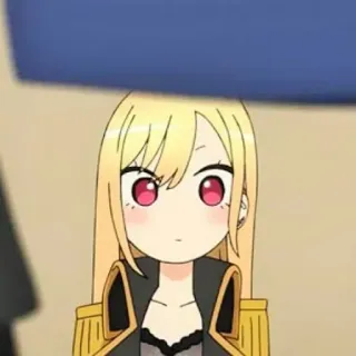 ❓ Anime, Ragazza, Bionda, Chibi, Carina, Formale telegram sticker
