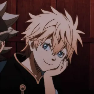 🙂 Luck Voltia Black Clover anime, black clover, luck voltia, character telegram sticker