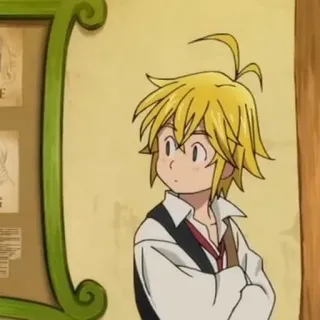🥠 Meliodas Seven Deadly Sins アニメ, メリオダス, 七つの大罪, 漫画, キャラクター, ファンタジー, 悪魔 whatsapp sticker