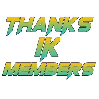 🙏 THANKS IK MEMBERS thanks, members, gratitude, appreciation, community whatsapp sticker