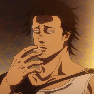 🚬 Yami Sukehiro Black Clover Anime, Manga, Yami, Black Clover, Fumer, Cigarette telegram sticker