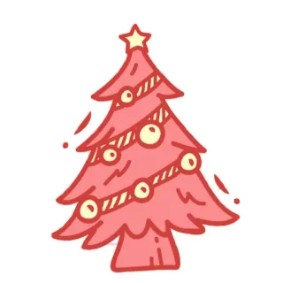 😁 Noël, sapin, fêtes, décorations, étoile, décoration, festif whatsapp sticker