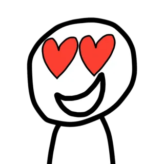 😍 amor, corazones, emoji, dibujos animados, expresión, lindo telegram sticker