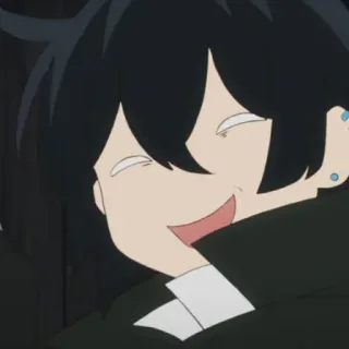 📸 anime, kartun, karakter, tersenyum, bahagia telegram sticker