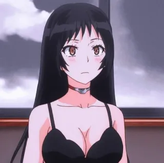 🇯🇵 anime, woman, cartoon, character, black hair whatsapp sticker