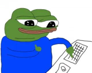 👍 Pepe the Frog Pepe, Meme, Rana, Meme di Internet, Personaggio, Cartone animato whatsapp sticker