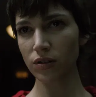 🥺 Úrsula Corberó Money Heist Schauspielerin, Porträt, Frau, Promi, Haus des Geldes, Gesicht whatsapp sticker