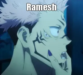 🤜 Ramesh anime, character, man, portrait telegram sticker