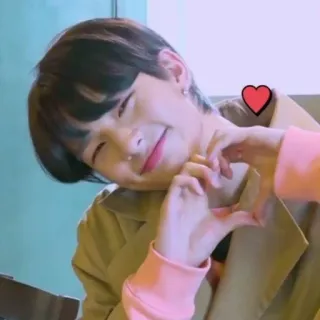 🖤 Herz, Liebe, Kpop, Lächeln, Fröhlich, Geste whatsapp sticker