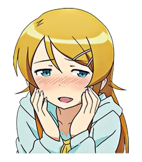 😳 アニメ, 女の子, 可愛い, 照れ, キャラクター telegram sticker