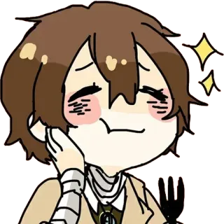 ✨ Osamu Dazai Bungo Stray Dogs Anime, Sticker, Dibujo animado, Bungo Stray Dogs, Dazai, Osamu Dazai telegram sticker
