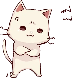 😠 cat, animal, cute, sticker, cartoon, angry telegram sticker