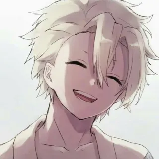 🤍 动漫, 微笑, 卡通, 角色, 肖像 telegram sticker