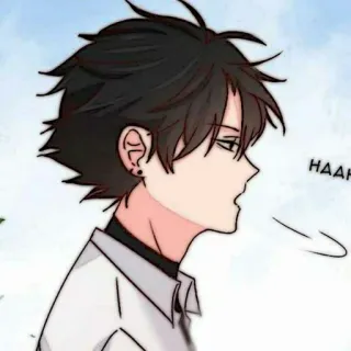 🗿 HAAH anime, character, manga, art, illustration telegram sticker