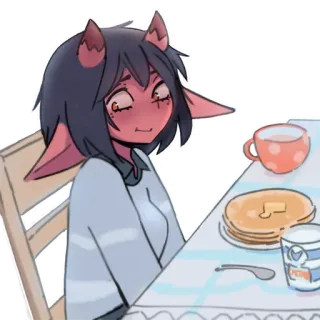 🥞 demon girl telegram sticker