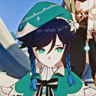 😞 Venti Genshin Impact Anime, Video game, Venti, Genshin Impact, Karakter whatsapp sticker