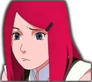 😞 Kushina Uzumaki Naruto Anime, Kushina, Uzumaki, Naruto, Kartun telegram sticker