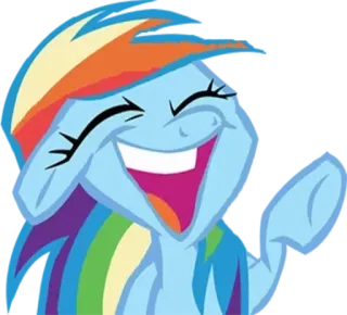 🤣 Rainbow Dash My Little Pony Cartoon, Pony, Regenbogen, Freundschaft, Süß, Bunt telegram sticker