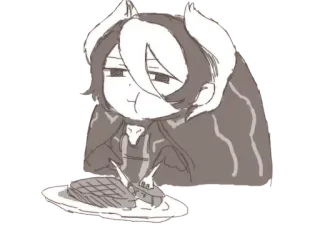 Ozen The Immovable by @lifehatesus telegram stickers
