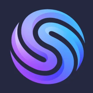 ☯ symbol, gradient, abstract, letter S telegram sticker