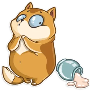 😙 gato, lindo, gracioso, animal, dibujo animado telegram sticker