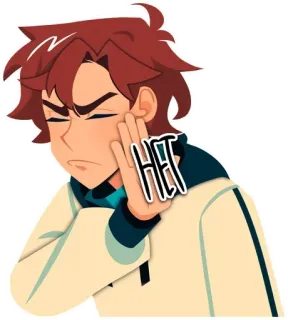 🚫 HET Anime, Mangá, Negação, Rejeição, Russo, Texto, Não telegram sticker