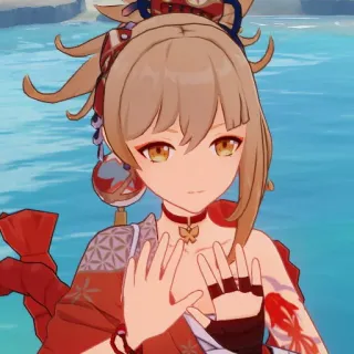 ❌ Yoimiya Genshin Impact Anime, Videojuego, Personaje, Genshin Impact, Yoimiya, Waifu telegram sticker