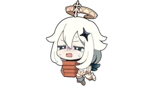😪 Paimon Genshin Impact Anime, Carino, Stanco, Esaurito, Genshin Impact, Paimon telegram sticker