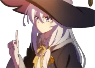 ☝ Anime, Hexe, Hut, Magie, Charakter telegram sticker