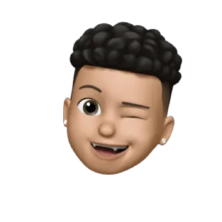 😁 Memoji, Мультфильм, Подмигивание, Лицо, Эмодзи whatsapp sticker