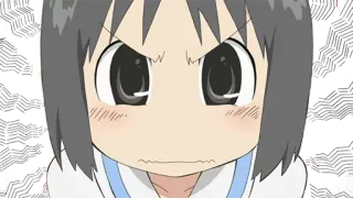 😤 Hakase Shinonome Nichijou Anime, Mangá, Irritado, Chateado, Hakase, Nichijou telegram sticker