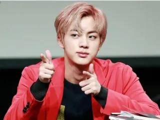 👈 Jin kpop, idole, chanteur, musique, mignon, beau telegram sticker