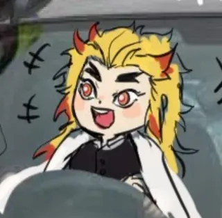 🔥 Kyojuro Rengoku Demon Slayer 动漫, 漫画, 鬼灭之刃, 炼狱, 炼狱杏寿郎, 炎柱 telegram sticker