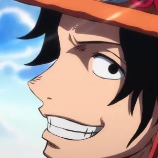 😁 Portgas D. Ace One Piece Anime, One Piece, Pirate, Ace, Feu, Personnage telegram sticker